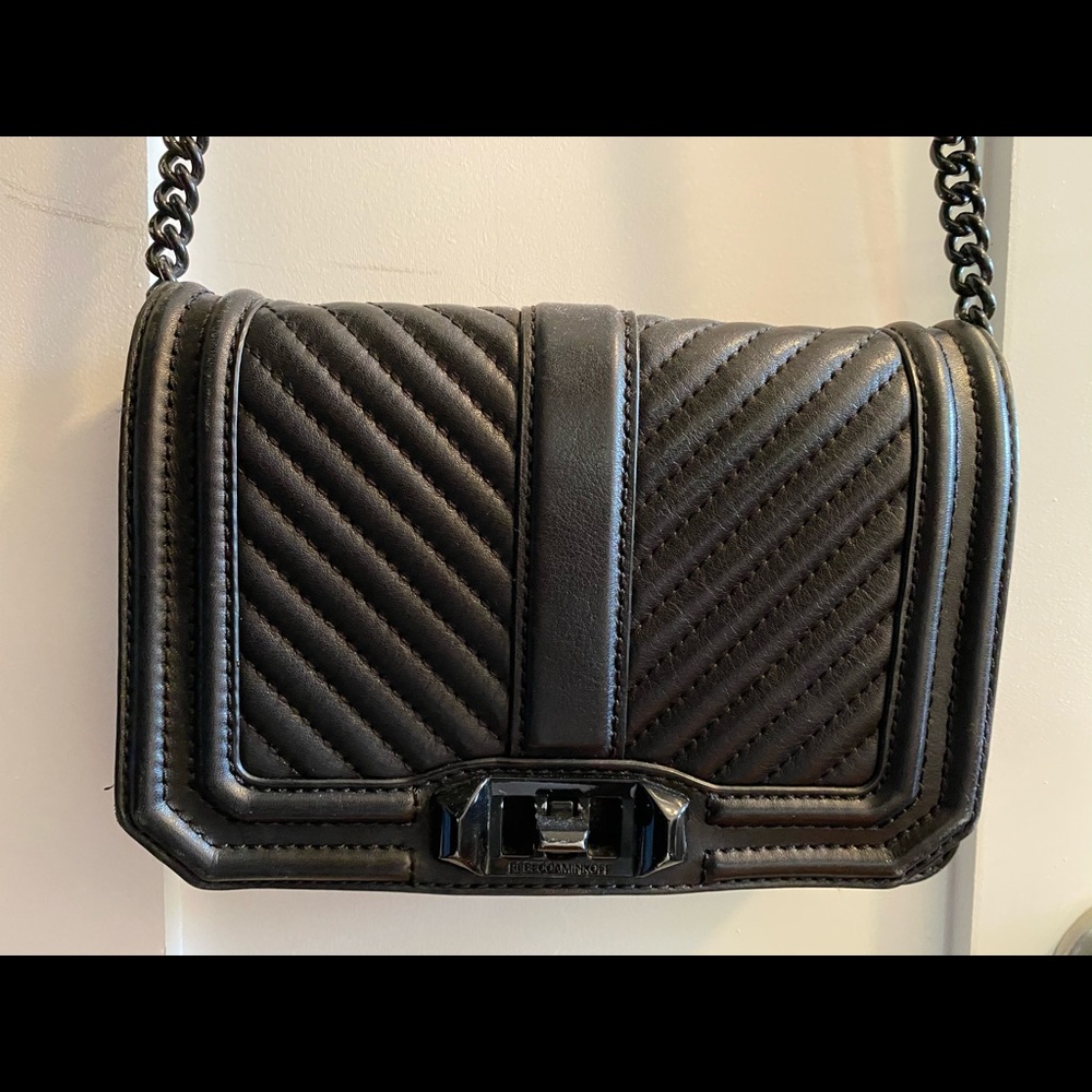 Rebecca Minkoff mini quilted love shoulder bag